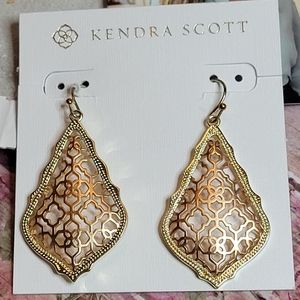 KENDRA SCOTT Addie Earrings Gold Rose Gold New With Tag